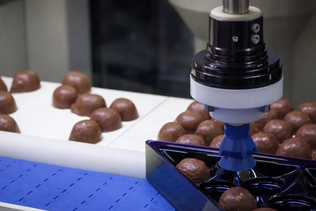 Превью укладка конфет в лотки